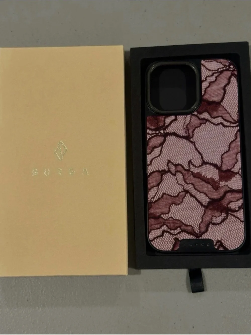 BRAND NEW Burga iPhone 16 Pro Max Case with Lace Design